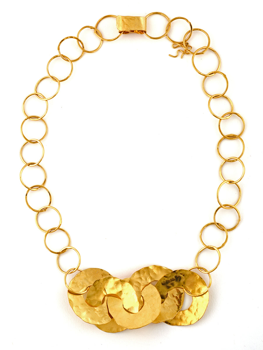 Flat Circle Signature Necklace image 0