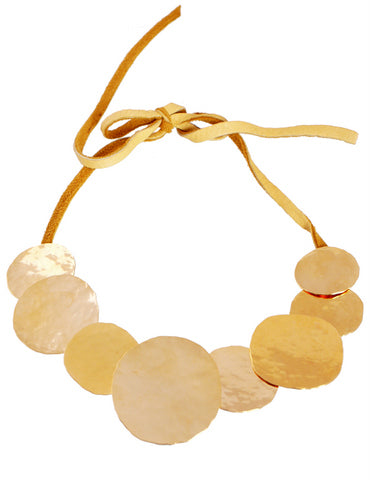 Gold Disk Necklace image 0