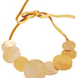 Gold Disk Necklace image 0