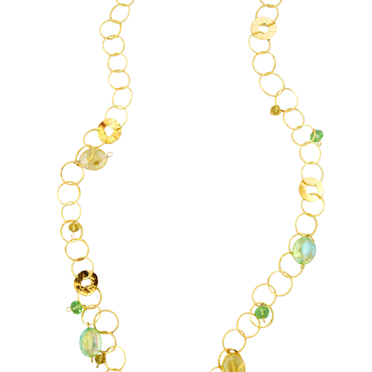 Chain Necklace with Crystals image 0