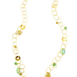 Chain Necklace with Crystals image 0