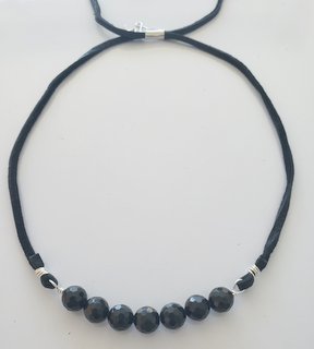 Faceted Black Tourmaline Healing Necklace image 0