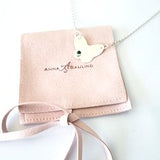 Butterfly Chain Necklace with Birthstone image 0