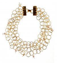 4 Strand Necklace with Pearls image 0
