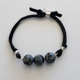 Snowflake Obsidian Healing Bracelet image 0