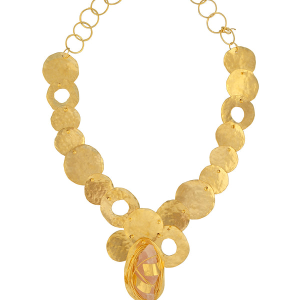 Rose Quartz Pepita Necklace image 0
