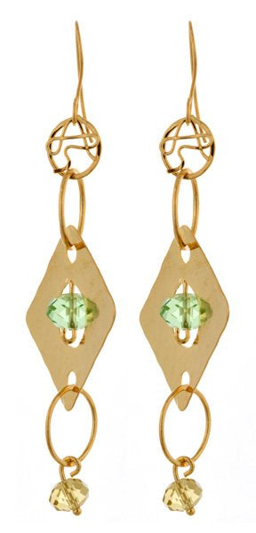 Square Loop & Drop Earring image 0