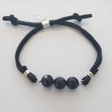 Faceted Black Tourmaline Healing Bracelet image 0