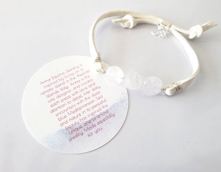 Round Rose Quartz Healing Bracelet image 0