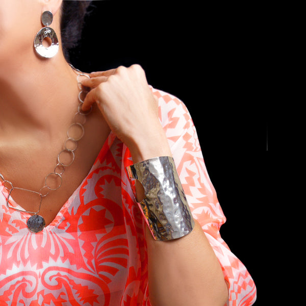 Rectangle Disk Necklace