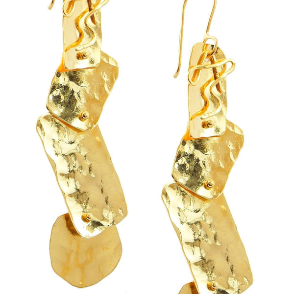 Pepita Rectangle Link Earrings image 0
