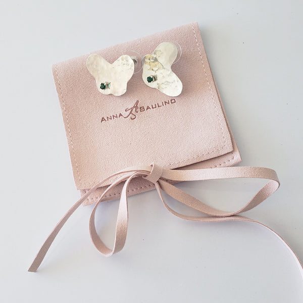 Butterfly Birthstone Earrings with Post image 0